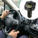 Dual USB Bluetooth4.0 ABS Handsfree Car Kit Charger FM Transmitter MP3 Play P5Y7