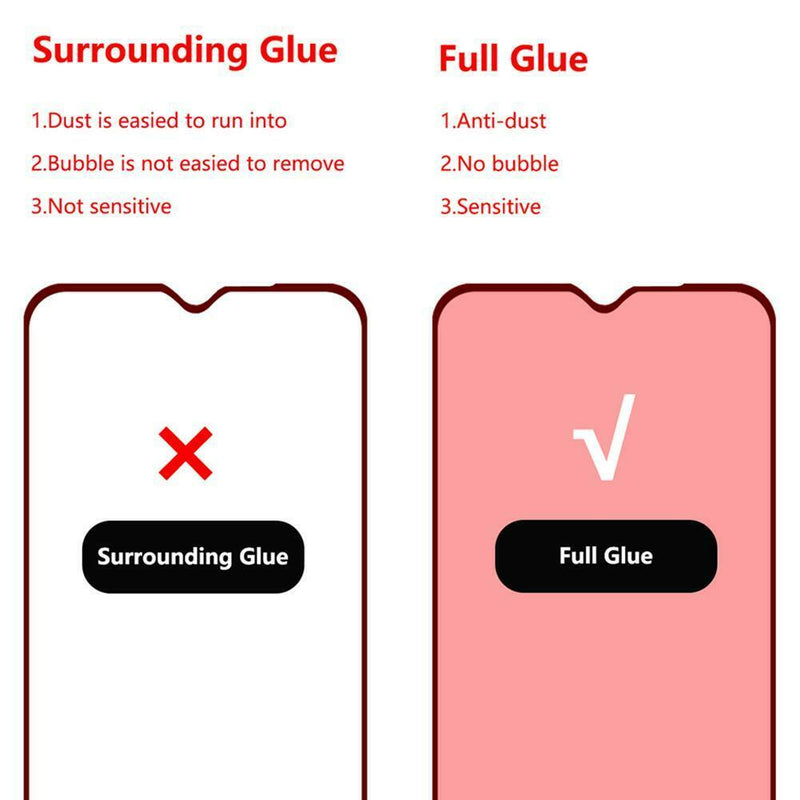 Hat-Prince Tempered Glass Display Screen Full Film for Redmi Note 8 Pro