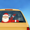 Christmas Car Rear Windshield Wiper Stickers Decals (Yellow Beard Santa)