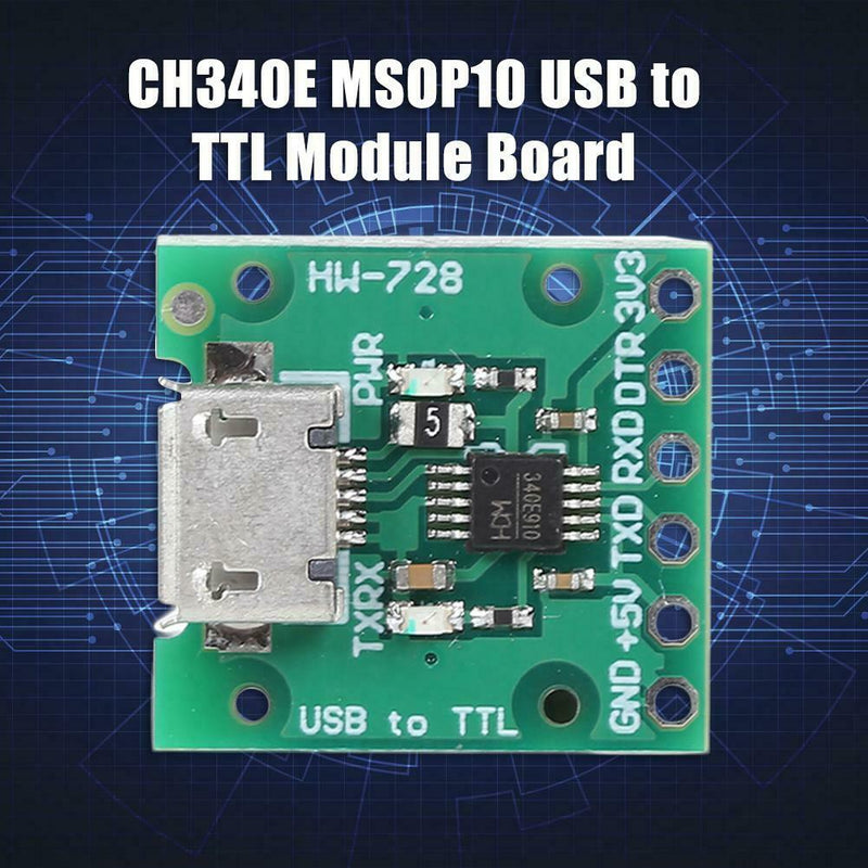 CH340E MSOP10 USB to TTL Module Board Can be Used as PRO Mini Downloader