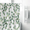 Shower Curtain Watercolor Green Floral Eucalyptus Round Leaves Pattern BrancG4V6