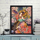 5D DIY Full Drill Diamond Painting Geisha Cross Stitch Mosaic Kits (HG421)