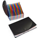 24 Pocket Extended File Folder With Lid, Qefuna A4 Letter Size Expandable F R6L5