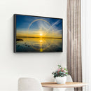 Diamond Painting Beach Sunrise 5D Full Round Rhinestone Picture DIY 40x30cm