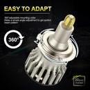 2Pcs 24 Chips H7 LED Lamp Car Headlight Bulbs LED 360 Degree 6500K 18000L Hn