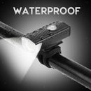 10CM Waterproof Bike Front Rear Light Cycling Handlebar USB Lamp Torch Black