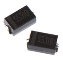 100PCS SS310 SMD Schottky Barrier Rectifier Diode 3A 100V DO-214AC SMA  Z