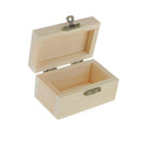 DIY Unfinished Wooden Box, Treasure Case for Jewelry Makeup Trinkets, Home