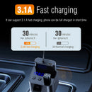 Type-C+Micro USB Car Charger BT5.0 Handsfree Adapter with 800mAh Power Bank