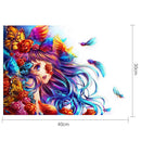 5D DIY Full Drill Diamond Painting Flowers Butterfly Girl Cross Stitch Kits