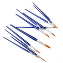 12pcs Paint Brushes Paint Sharp Size Assorted T7C3