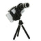 8x Zoom Phone Camera Telephoto Lens Mini Tripod Holder Stand For Phone Black