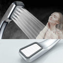 300 Holes High Pressure Handheld Shower Head Boosting Spray Bath Water Saving