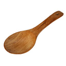 Natural Wooden Rice Scoop Non-stick Rice Paddle Wood Soup Ladle Brown