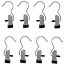 12pcs Stainless Steel Metal Clips Portable Clothes Pins Laundry Hook Hold Travel