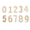 60 Pieces Smooth Natural Wooden Numbers Wooden Lowercase Letters Numbers Great