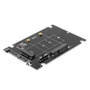 2 in 1 mSATA to SATA NGFF M.2 to SATA3 Converter Adapter Card SSD Disk