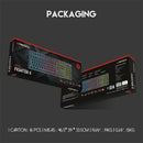 1X(Fantech K613L Professional Usb Game Backlit Keyboard 104-Key Wired Game