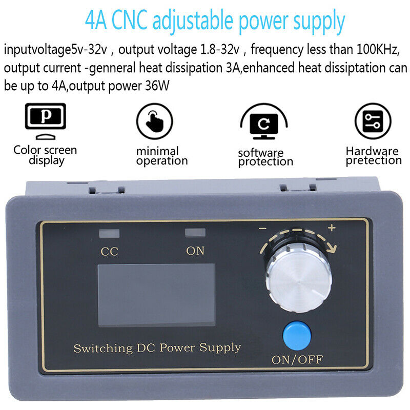 DC Boost Converter 4A Power Module Adjustable power supply For Solar BatterS Gw