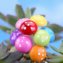10x Mini Colorful Mushroom Garden Ornaments Miniatures Plant Pot Fairy gxTECA