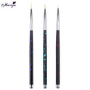 3pcs Nylon Fiber Hair Artist Paint Brush Thin Hook Line Drawing Pen Artist Pen
