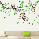 New Stylish Jungle Monkey Play Wall Stickers Nursery Kids Room Decor Decals Cute