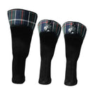 3x Golf Club Headcovers Numbered 1,3, 5,7 X for Oversized Drivers Fairway Hybrid