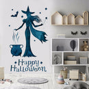 Bar Bat Witch Paste Wall Stickers Halloween Decor Festival DIY Self Adhesive PVC