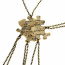 5x Puzzle Piece Jigsaw Necklace Set Heart Friendship Best Friends Sisters