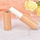 1pc Bamboo Empty Lip Gross Container Lipstick Tube DIY Container Lip Balm Tub lj