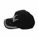 Children Outdoor Sports Bling Baseball Hiking Cap black Crown