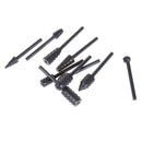 10pcs Rotary Burr Set Wood Carving File Rasp Drill Bit 1/8" Shank Tools Set OZ