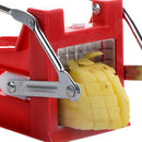 Stainless Steel French Fry Cutter Potato Vegetable Cutters 2 Blades, Red