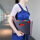 Expanding File Folder 24 Pockets, black Accordion A4 folder C4Y7
