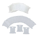 240pack Plastic Floss Thread Bobbins Board Reel Winding Thread Organizer Tools