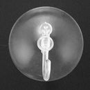 4 Pieces 50mm Diameter House Bathroom PVC Blue Clear Plastic Suction Cup Ho W1Y7