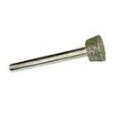 Diamond Grinding Head Short Inverted Conical Carving Tool 8mm