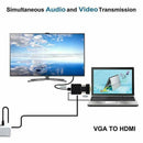 VGA to HDMI Adapter with Audio 1080P VGA Male to HDMI Female Adapter Converter