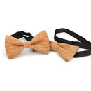 Novelty Corkwood Bow Ties For Men Wedding Marriage Handmade Cork Wood Bow t J9L7