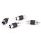 6 Pcs Straight AV RCA Male to Male Connectors Couplers Adapters  JR