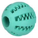 5cm Pet Toys Rubber Interactive Ball Dog Chew Tooth Cleaning(Lake Blue)