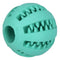 5cm Pet Toys Rubber Interactive Ball Dog Chew Tooth Cleaning(Lake Blue)