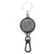 1PC Retractable Pull Key Chain Reel ID Badge Black Card Holder 60CM KeyringB Gn