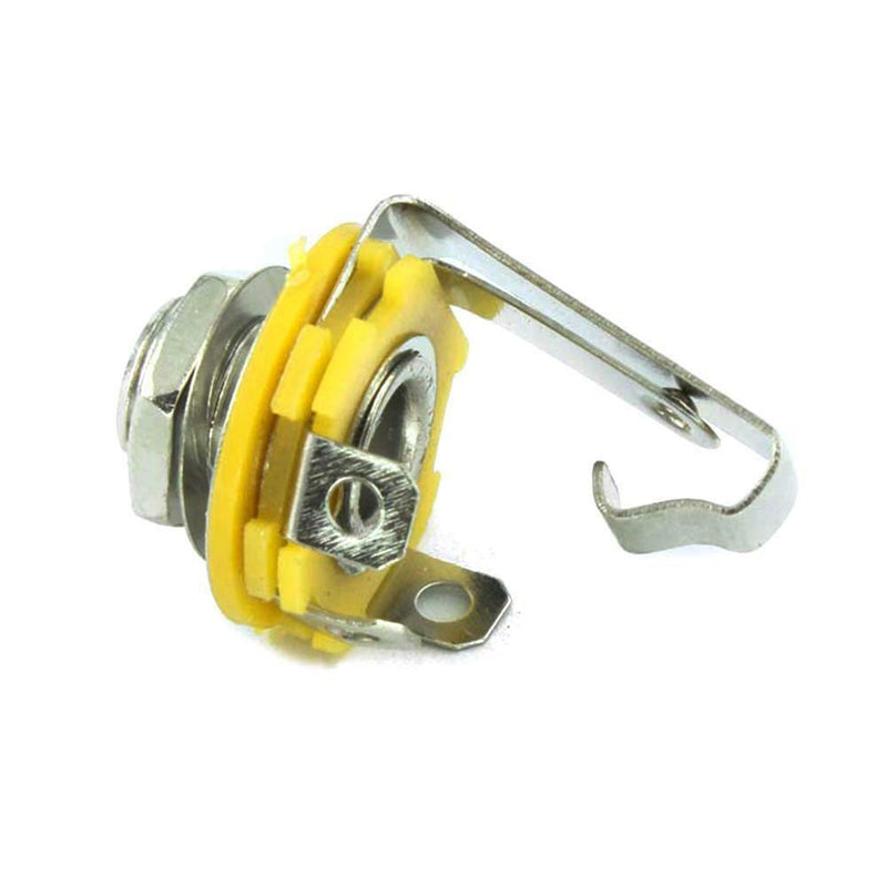 10x 1/4 inch 635mm Mono Female Jack with Socket Panel for MICMic New X9E0