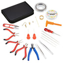 Jewelry Making Supplies Kit Included Charms, Findings, Bead Wire and Cord,