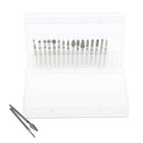 Corrosion Resistant Emery 2.35mm Nail Drill Bits Set Acrylic Nail Gels Files