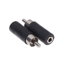 3.5mm Jack to RCA Audio Adapter Converter Connector Socket Plug