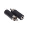 3.5mm Jack to RCA Audio Adapter Converter Connector Socket Plug