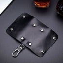 Bullcaptain Leather Men&Women Key Wallet Unisex Blocking Business Key Case