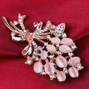 Bouquet Diamond Corsage Alloy Brooch Metal Brooch Exquisite Accessory A